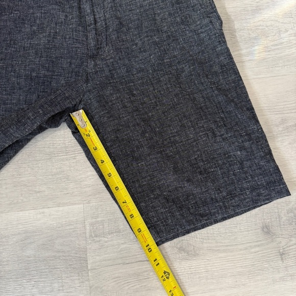 Banana Republic Dark Gray Flat Front Linen Shorts Size 32 Inseam 10 - Picture 11 of 15